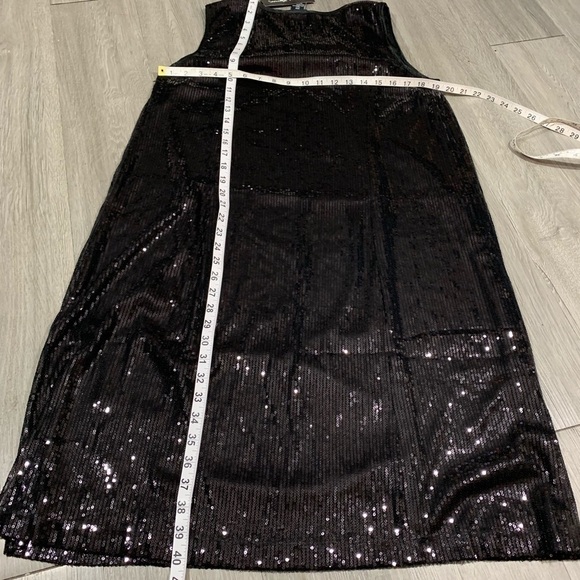 Maggie Barnes NWT SEQUIN BLACK Sheath Dress - Picture 8 of 8